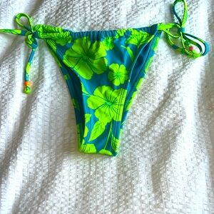 Green and blue size small bikini bottoms